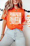 Pumpkin Queen Letter Print Oversized Graphic Tee