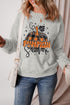 Pumpkin Season Graphic Crew Neck Pullover Sweatshirt