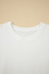 Pure Cotton Drop Shoulder Crew Neck Shift T Shirt Dress