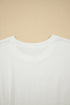 Pure Cotton Drop Shoulder Crew Neck Shift T Shirt Dress
