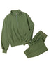 Quarter Zip Pullover And Pintuck Jogger Matching Set