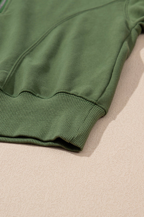 Quarter Zip Pullover And Pintuck Jogger Matching Set