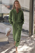Quarter Zip Pullover And Pintuck Jogger Matching Set