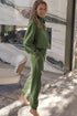 Quarter Zip Pullover And Pintuck Jogger Matching Set