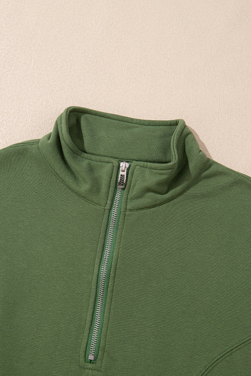 Quarter Zip Pullover And Pintuck Jogger Matching Set
