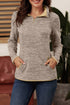 Quarter Zip Pullover Sweatshirt