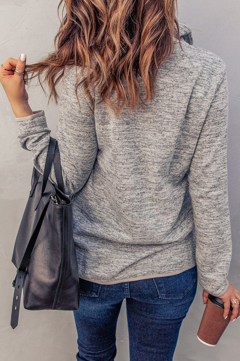 Quarter Zip Pullover Sweatshirt
