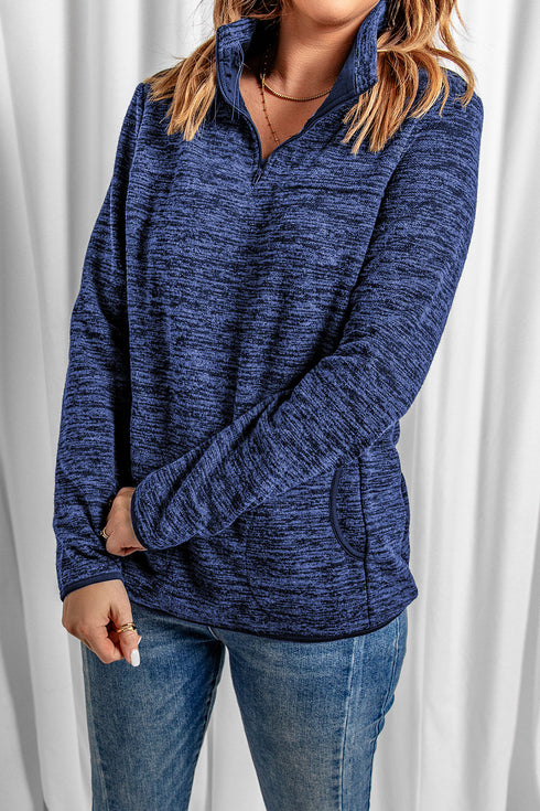 Quarter Zip Pullover Sweatshirt