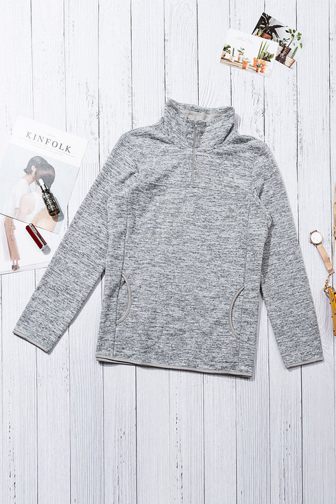Quarter Zip Pullover Sweatshirt