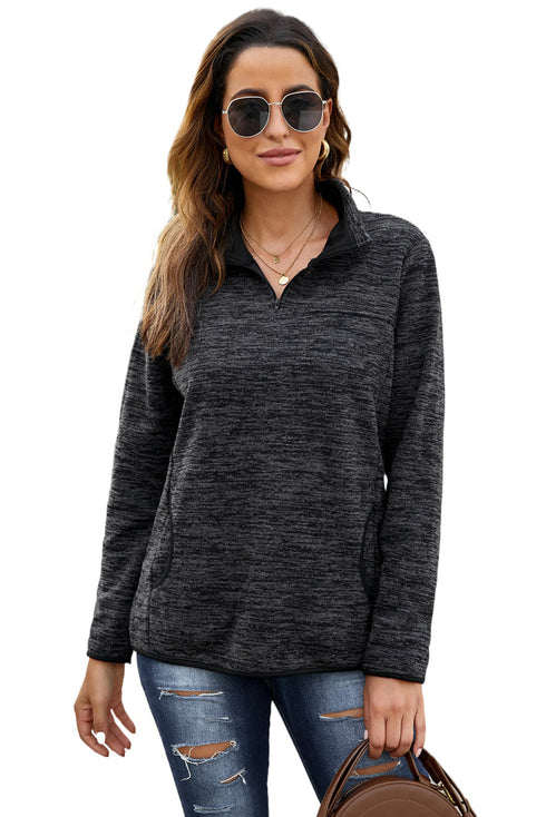 Quarter Zip Pullover Sweatshirt