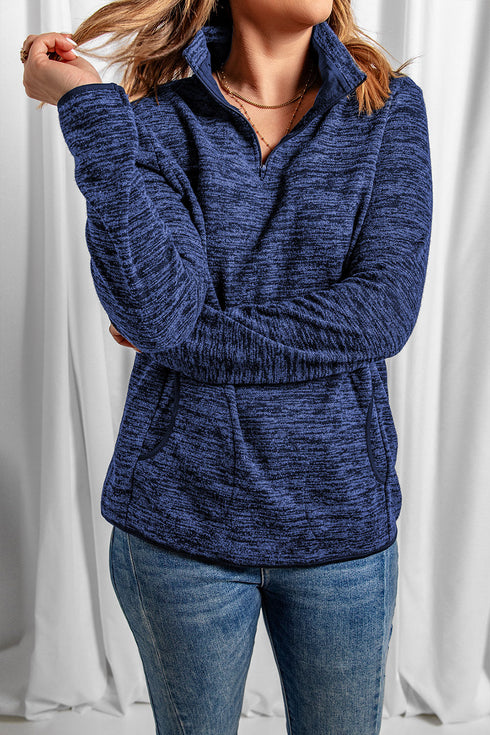Quarter Zip Pullover Sweatshirt