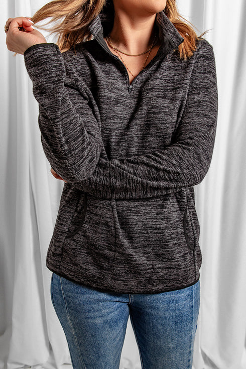 Quarter Zip Pullover Sweatshirt