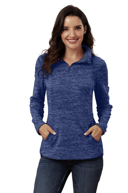 Quarter Zip Pullover Sweatshirt