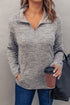 Quarter Zip Pullover Sweatshirt