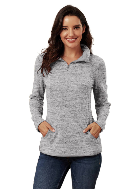 Quarter Zip Pullover Sweatshirt