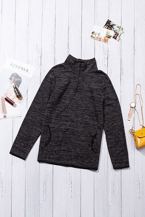 Quarter Zip Pullover Sweatshirt