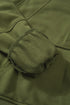 Quarter Zip Raglan Sleeve Kangaroo Pocket Sweatshirt