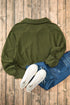 Quarter Zip Raglan Sleeve Kangaroo Pocket Sweatshirt