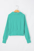 Quarter Zip Raglan Sleeve Kangaroo Pocket Sweatshirt