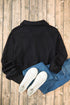 Quarter Zip Raglan Sleeve Kangaroo Pocket Sweatshirt