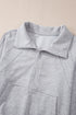 Quarter Zip Raglan Sleeve Kangaroo Pocket Sweatshirt
