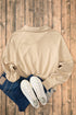 Quarter Zip Raglan Sleeve Kangaroo Pocket Sweatshirt