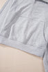 Quarter Zip Raglan Sleeve Kangaroo Pocket Sweatshirt