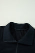 Quarter Zip Raglan Sleeve Kangaroo Pocket Sweatshirt