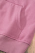 Quarter Zip Raglan Sleeve Kangaroo Pocket Sweatshirt