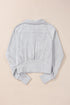 Quarter Zip Raglan Sleeve Kangaroo Pocket Sweatshirt