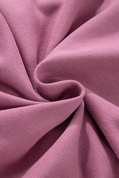 Quarter Zip Stand Neck Kangaroo Pocket Sweatshirt