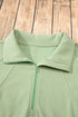 Quarter Zip Stand Neck Kangaroo Pocket Sweatshirt