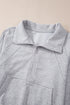 Quarter Zip Stand Neck Kangaroo Pocket Sweatshirt