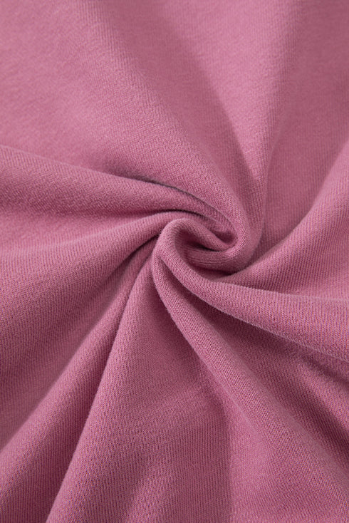 Quarter Zip Stand Neck Kangaroo Pocket Sweatshirt