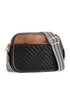 Quilted Faux Leather Chain Strap Rectangular Crossbody Bag