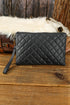 Quilted Faux Leather Chain Strap Wallet Handbag