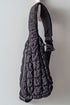 Quilted Nylon Drawstring Knot Strap Sling Bag