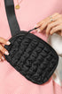 Quilted Puffer Adjustable Strap Crossbody Belt Bag