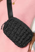 Quilted Puffer Adjustable Strap Crossbody Belt Bag