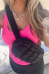Quilted Puffer Adjustable Strap Crossbody Belt Bag