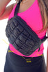 Quilted Puffer Adjustable Strap Crossbody Belt Bag