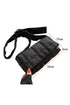 Quilted Puffer Adjustable Wide Strap Crossbody Bag