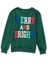 Quilted Texture Letter Pattern Crewneck Long Sleeve Sweatshirt