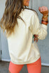 Rainbow Raglan Sleeve Crew Neck Plus Size Sweatshirt