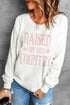 Raised On 90'S Country Print Pullover Sweatshirt