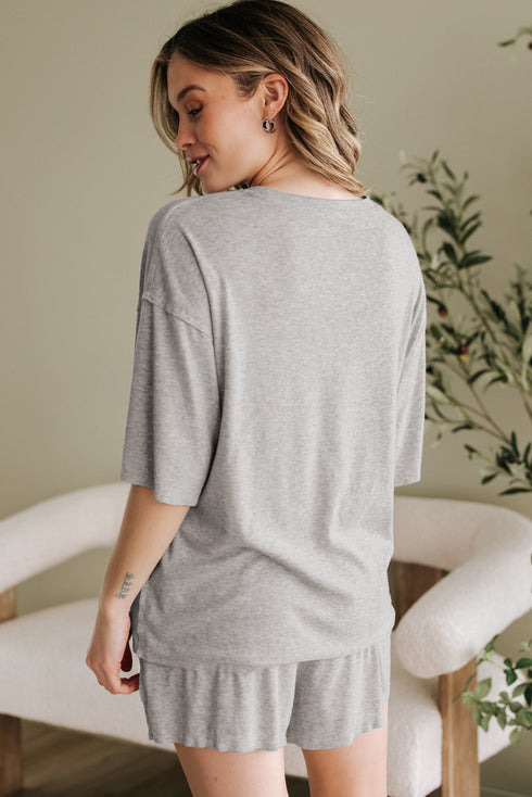 Ranch Ready Cow Print Bow Graphic Tee Comfy Shorts Set