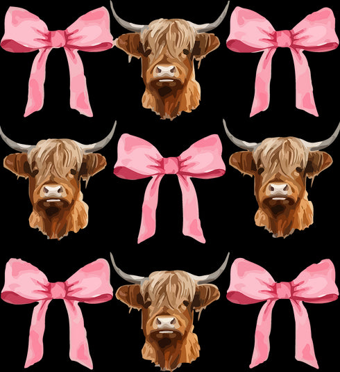 Ranch Ready Cow Print Bow Graphic Tee Comfy Shorts Set