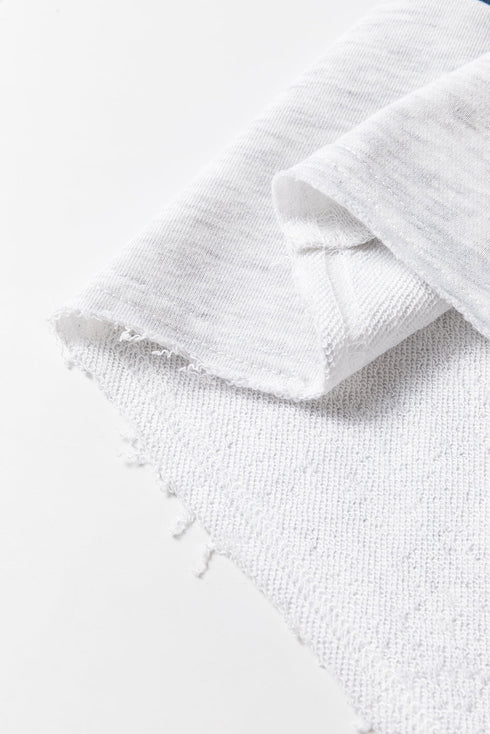 Raw Edge Exposed Seam Striped Long Sleeve Top