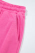 Raw Edge Half Button Pullover Jogger Pant Sets
