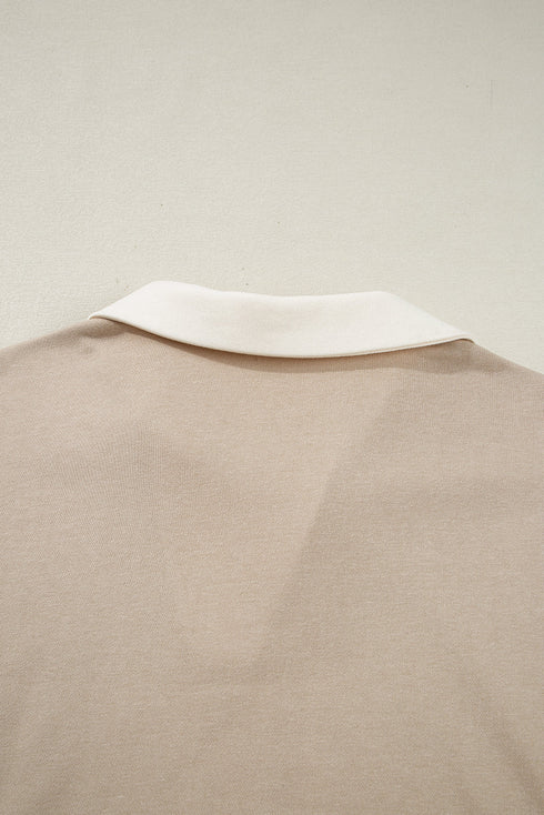 Raw Edge Patchwork Cropped Pullover Skirt Two Piece Dress